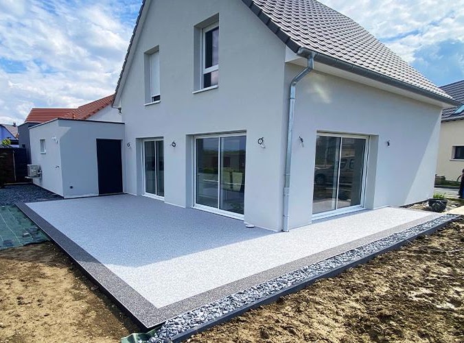 Steinteppich Terrasse